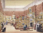 George Scharf Interior of the Gallery of the New Society of Painters in Watercolours (mk47) Spain oil painting artist